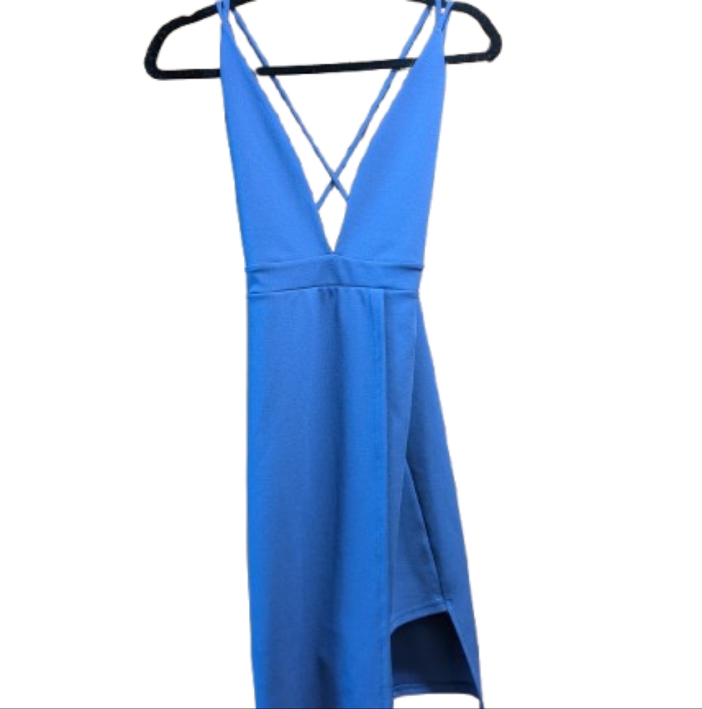 Solemio Vibrant Blue Dress
